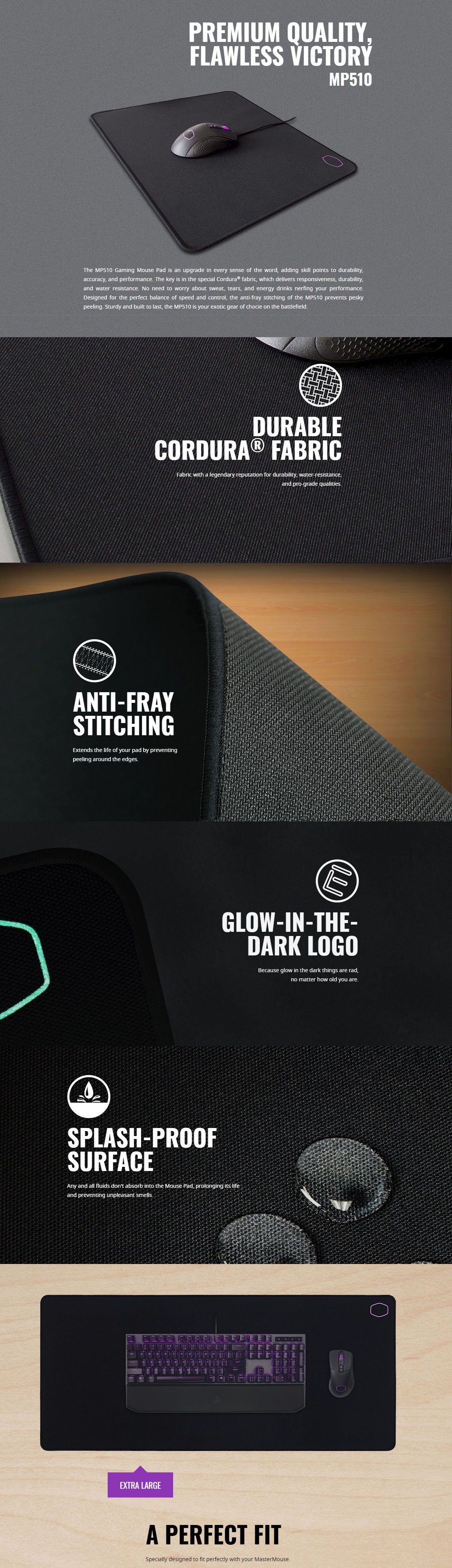 Cooler Master MP510 Extra Large Cordura Fabric Gam MPAMP510XL